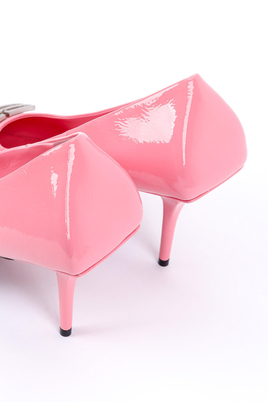 Balenciaga Square Knife BB Sculpted Pump square heel bed closeup @recessla