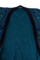 Balmain Baroque Knit Long Cardigan front neckline closeup @recess la