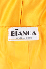 Vintage Biana Shawl Wrap Crop Jacket signature label @recess la