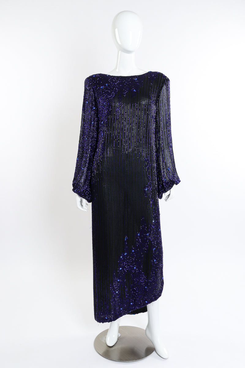 Vintage Bob Mackie Beaded Low Back Dress Recess Vintage Bob Mackie Beaded Low Back Dress Recess