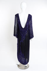 Vintage Bob Mackie Beaded Low Back Dress back on mannequin @recessla