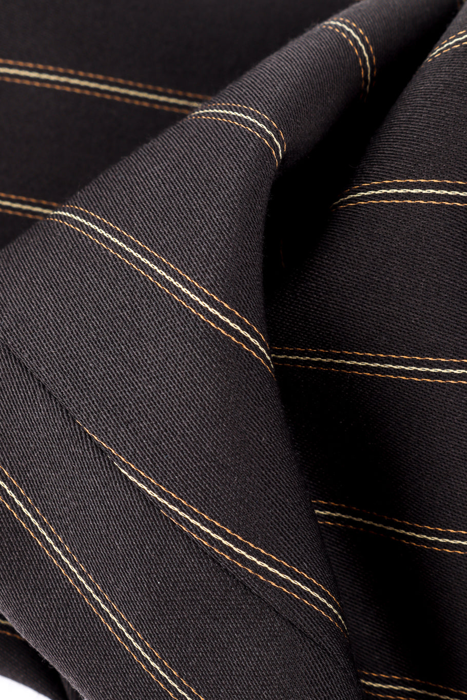 Vintage Byblos Cropped Pinstripe Jacket fabric closeup @recess la