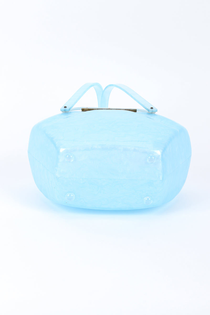 Vintage Pearlescent Lucite Box Bag bottom @recessla