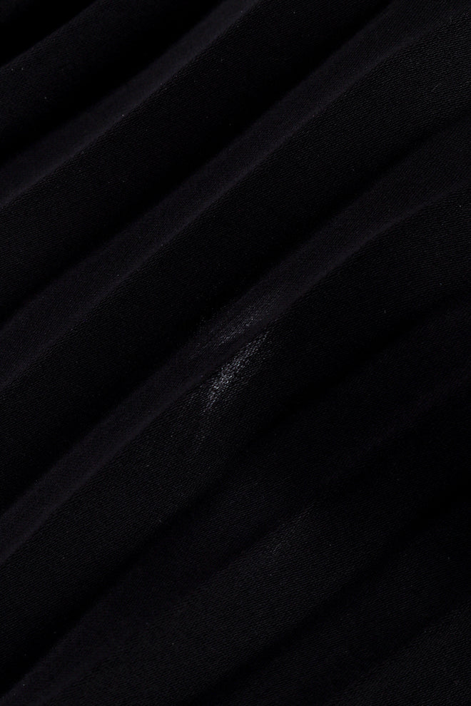 Balenciaga 2020 A/W Pleated Cape fray at left tie closeup @recessla