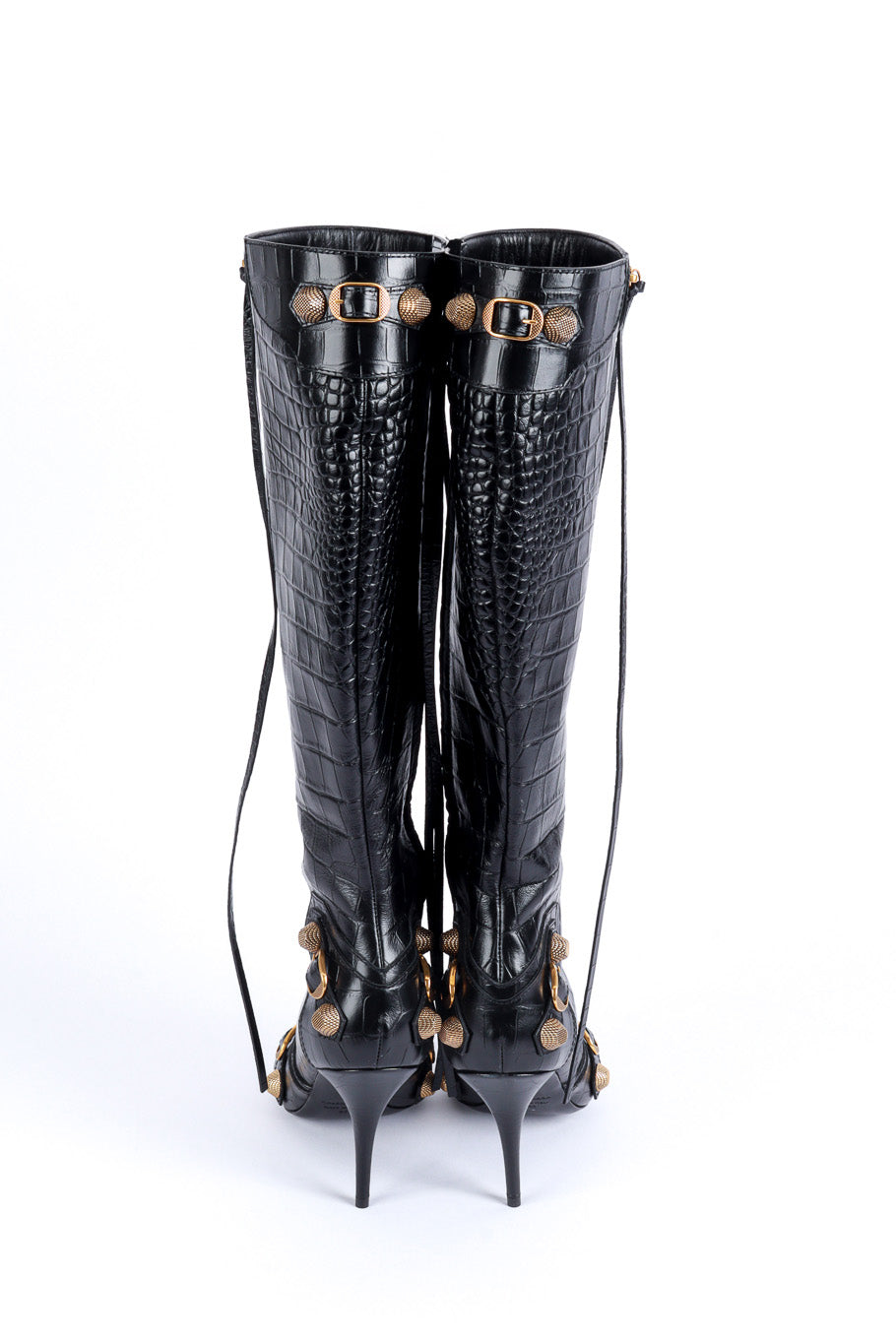 'Cagole' 90mm Stiletto Boots by Balenciaga backs @ Recess LA