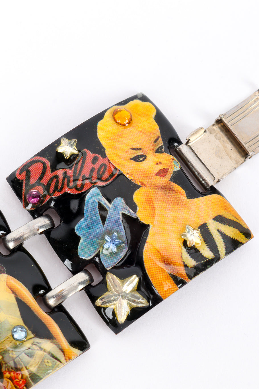 Vintage Designs from the Deep Barbie Panel Bracelet panel closeup @recess la