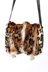 Vintage Barin Animal Hair Flap Bag front @recessla