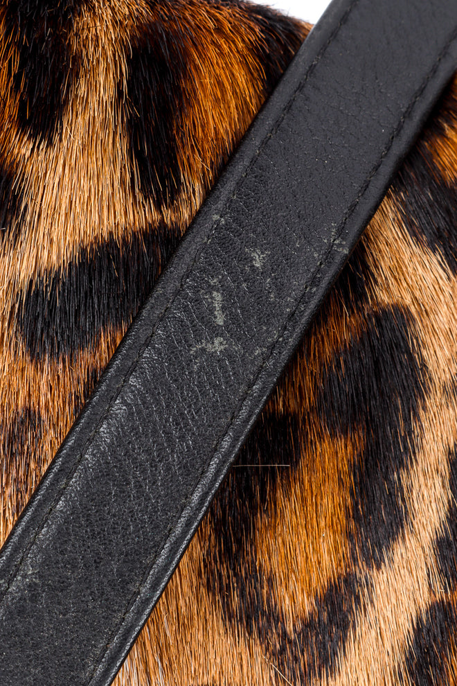 Vintage Barin Animal Hair Flap Bag scuff closeup @recessla 