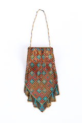 Vintage Aztec Metal Mesh Compact Bag back @recess la