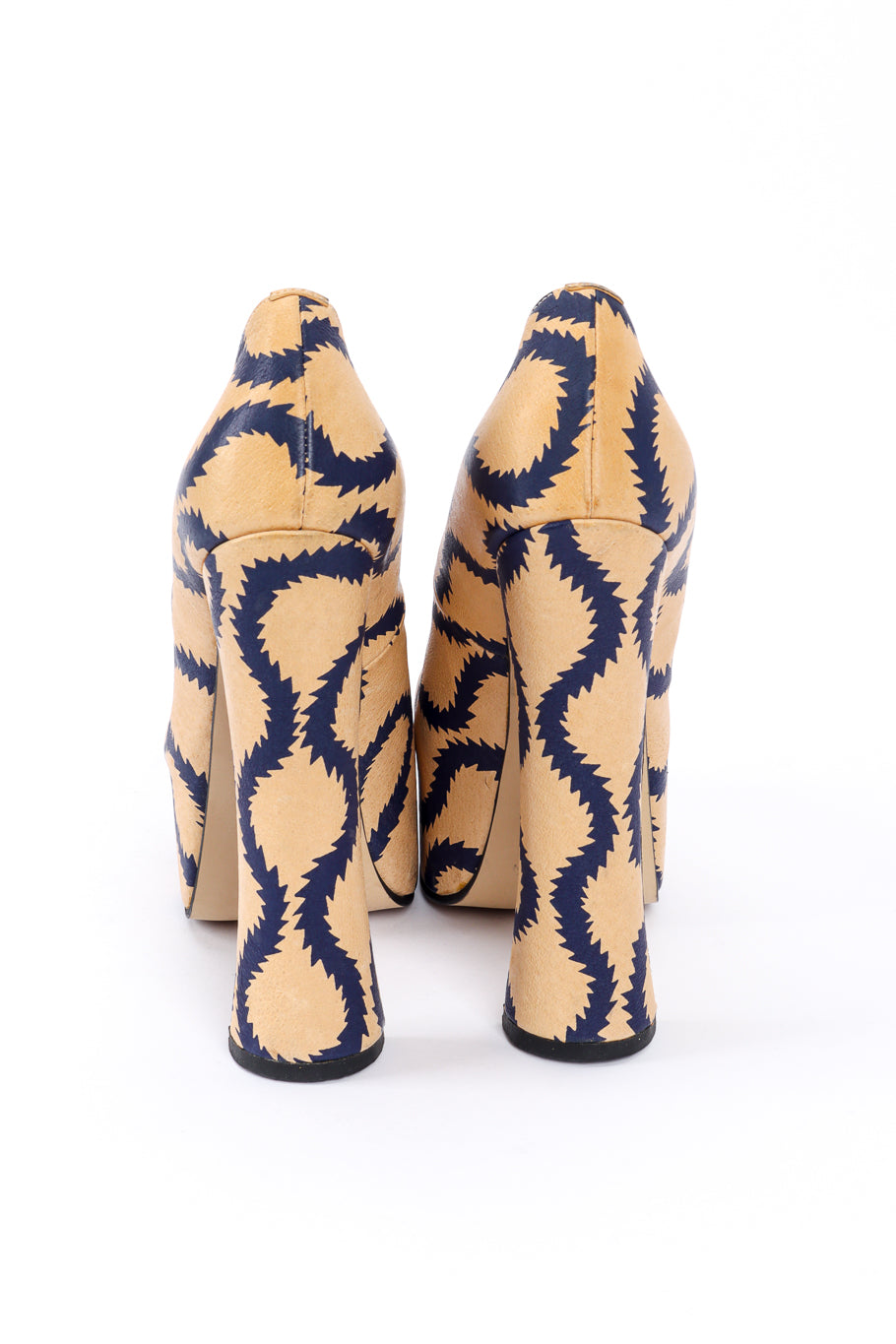 Vivienne Westwood 2013 F/W Squiggle Print Leather Court Shoe back @recessla
