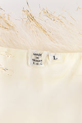 Vintage Ostrich Lurex Vest label @RECESS LA