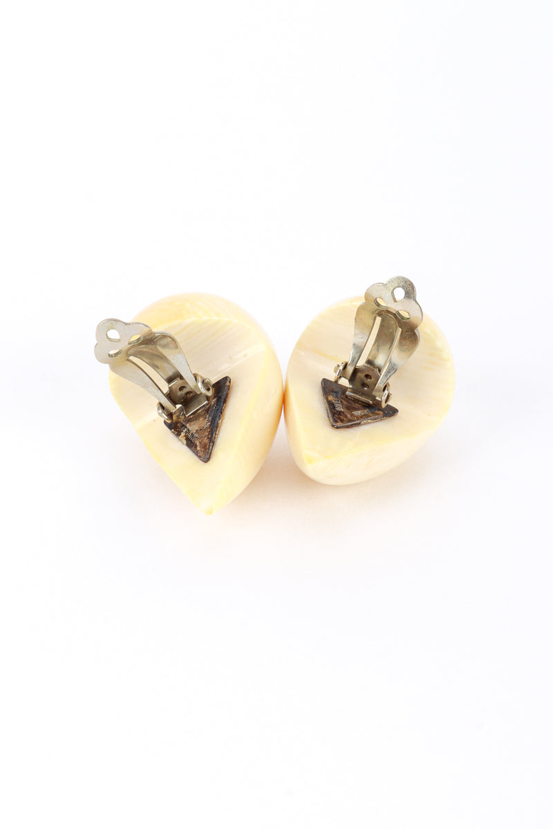 Patricia Von Musulin Ivory Teardrop Earrings open @RECESS LA