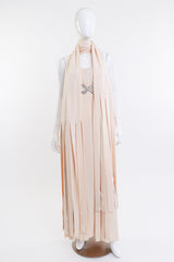 Vintage Strapless Carwash Dress & Scarf Set front on mannequin @recess la