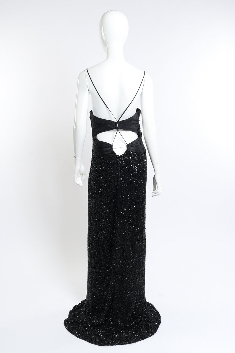 Vintage Bellville Sassoon Strappy Sequin Evening Gown Recess Vintage Bellville Sassoon Strappy Sequin Evening Gown Recess