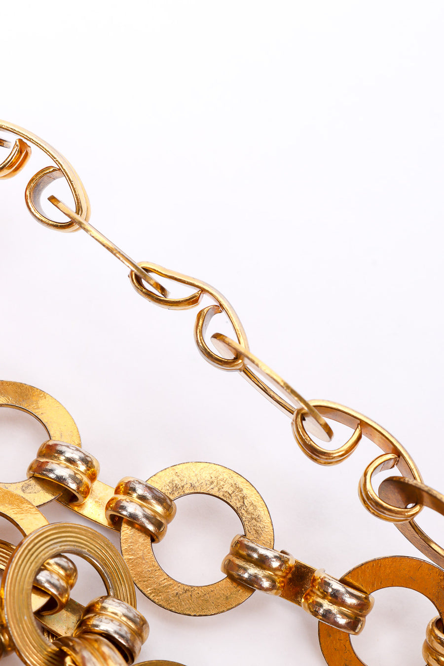 Vintage Yves Saint Laurent Double Disc Chain Belt – Recess