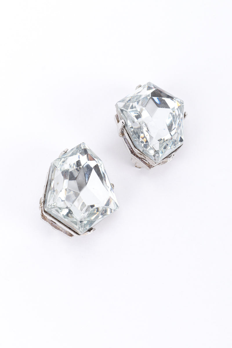 Kenneth Jay Lane Crystal Rhinestone Nugget Earrings @RECESS LA