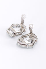 Kenneth Jay Lane Crystal Rhinestone Nugget Earrings open @RECESS LA