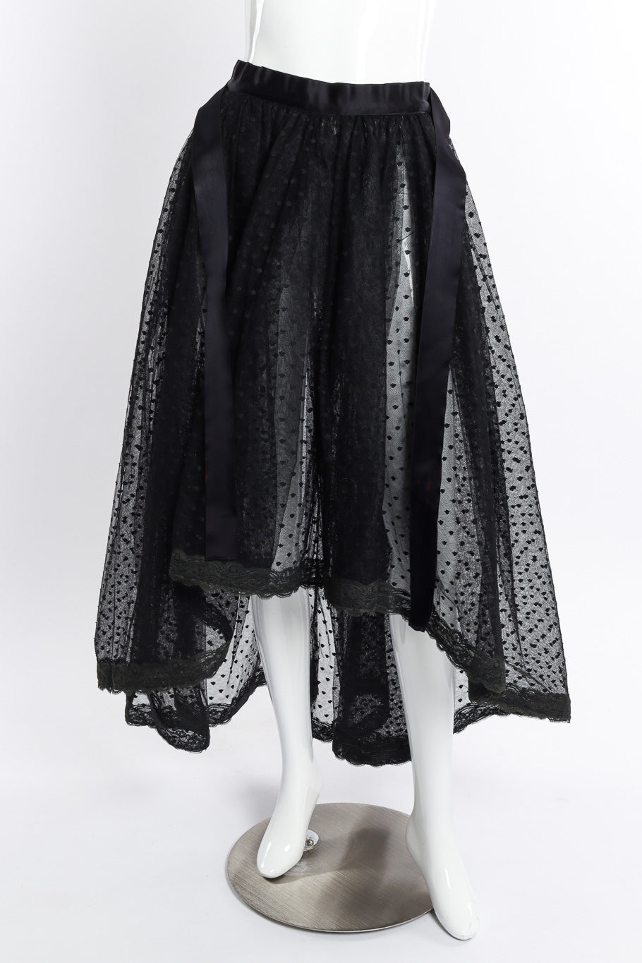 Vintage Bill Blass Polka Dot Tulle Skirt front on mannequin @recessla