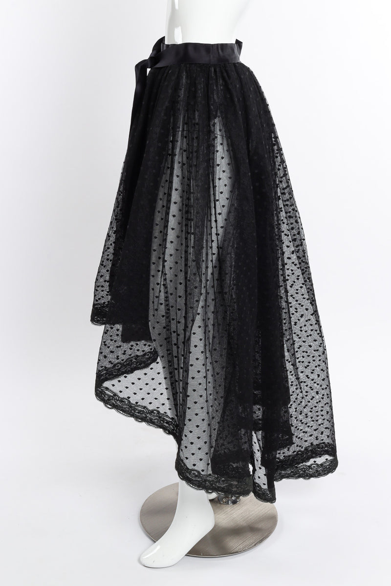 Vintage Bill Blass Polka Dot Tulle Skirt side on mannequin @recessla