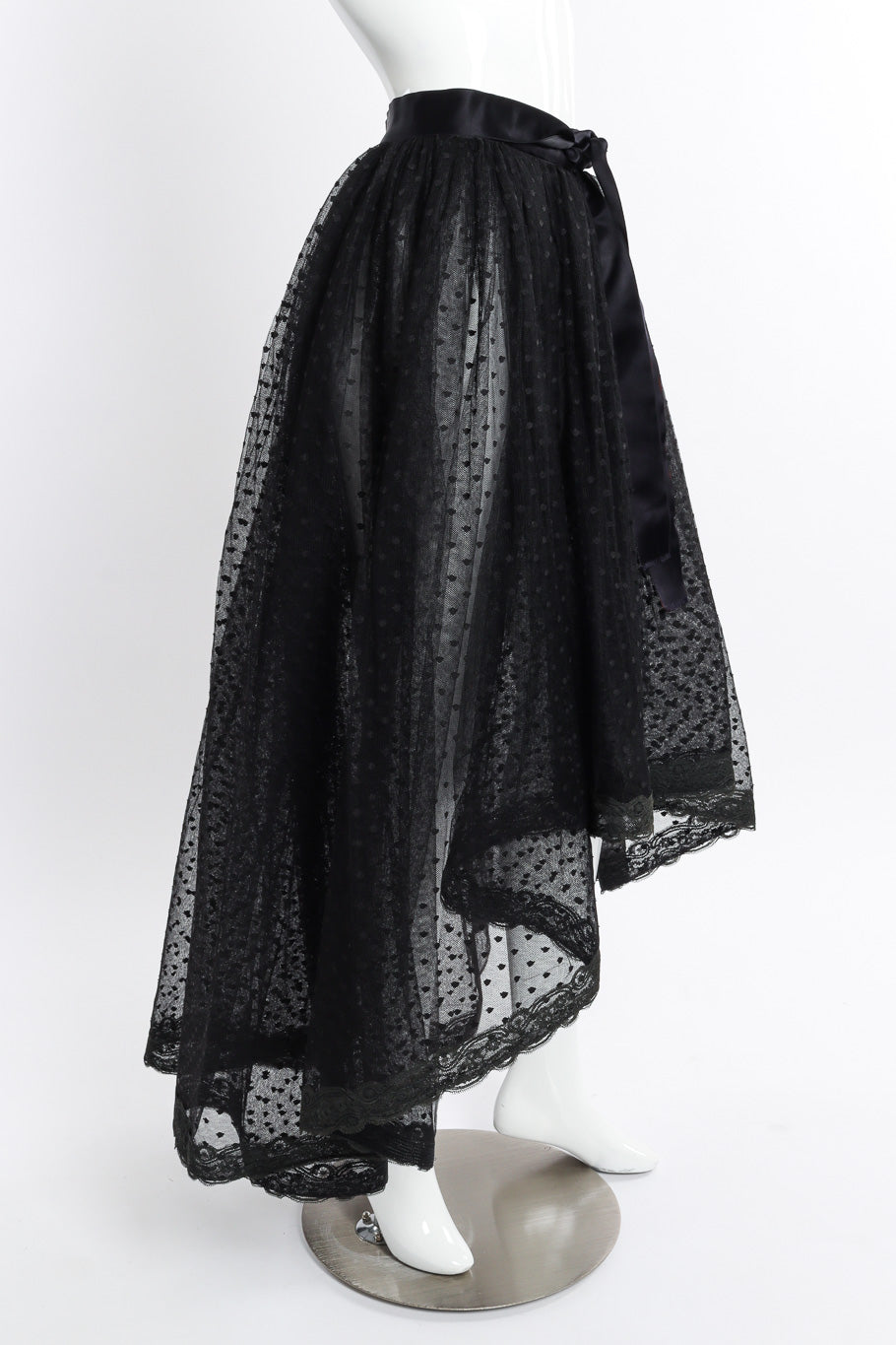 Vintage Bill Blass Polka Dot Tulle Skirt side on mannequin @recessla