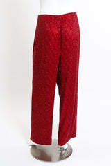 Vintage Bill Blass Beaded Silk Pants back on mannequin @recessla