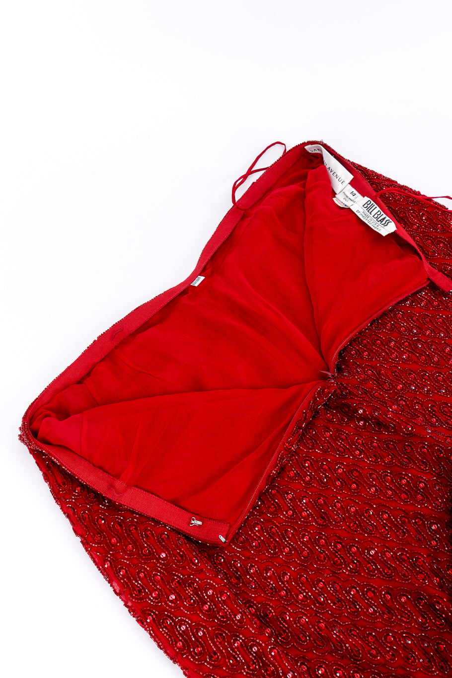 Vintage Bill Blass Beaded Silk Pants back unzipped @recessla