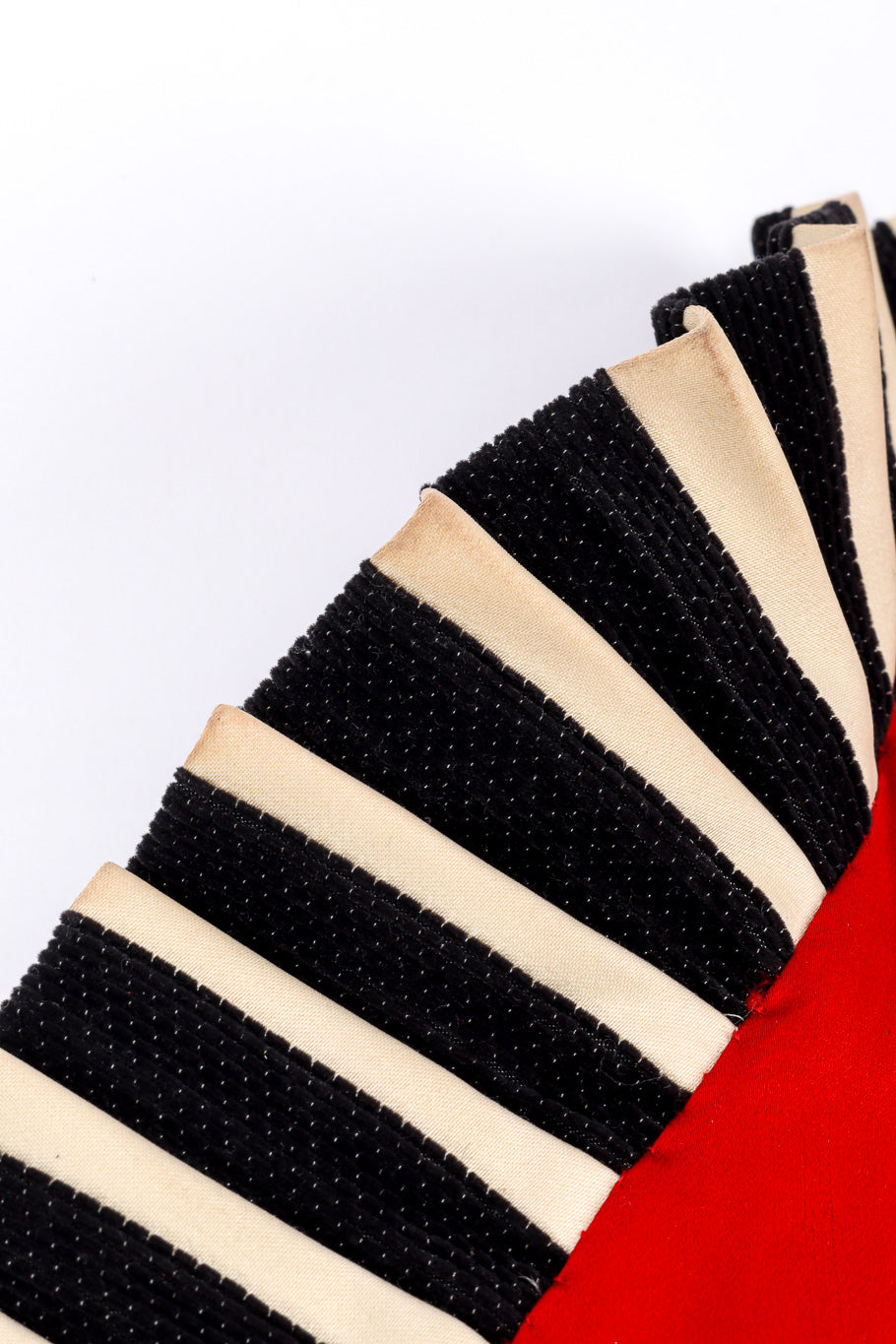 Vintage Bill Blass Striped Bolero Jacket stain on collar @recessla