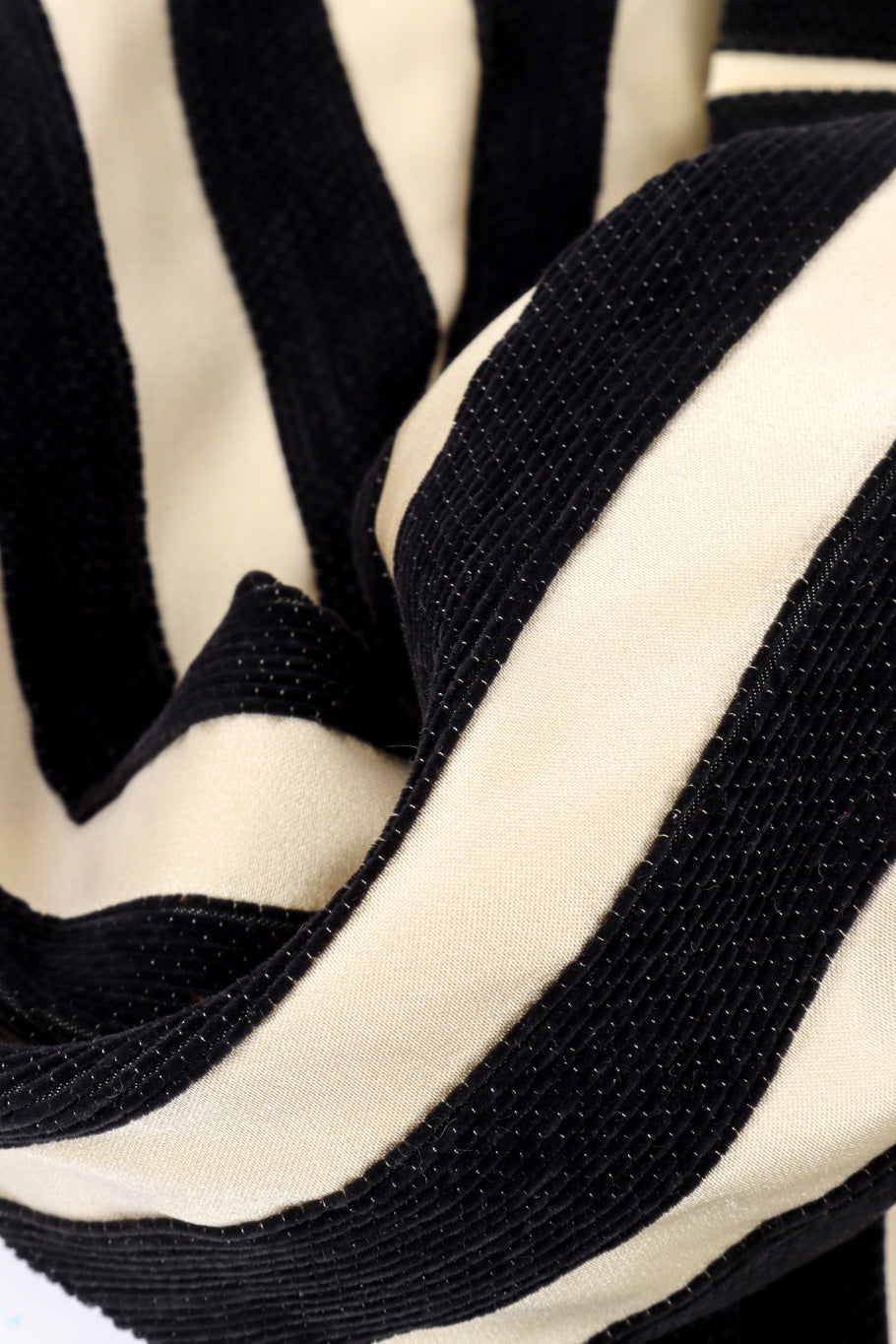 Vintage Bill Blass Striped Bolero Jacket fabric closeup @recessla