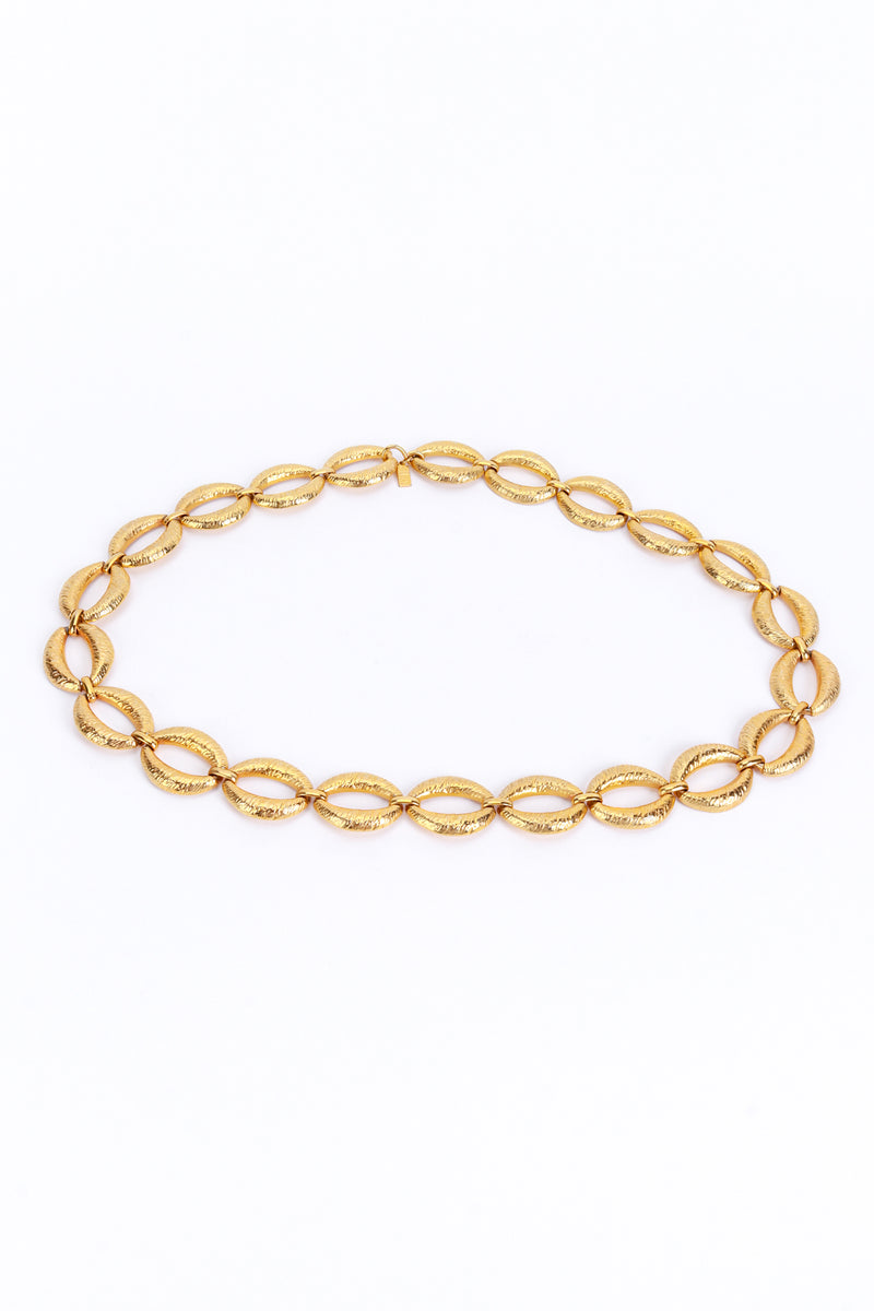 Vintage Bill Blass Oval Link Chain Belt front @recess la