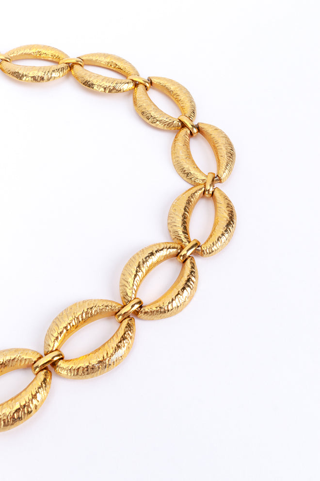 Vintage Bill Blass Oval Link Chain Belt chain detail @recess la