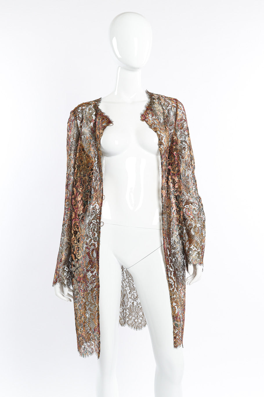 Vintage Bill Blass Lace Jacket open front on mannequin @recessla