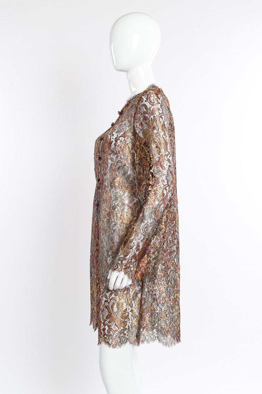 Vintage Bill Blass Lace Jacket side on mannequin @recessla