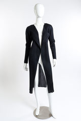 Vintage Issey Miyake Pleated Cardigan Jacket front on mannequin @recess la