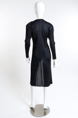 Vintage Issey Miyake Pleated Cardigan Jacket back on mannequin @recess la