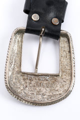 Vintage Michael Morrison Studded Chain Drape Leather Belt signature @recess la