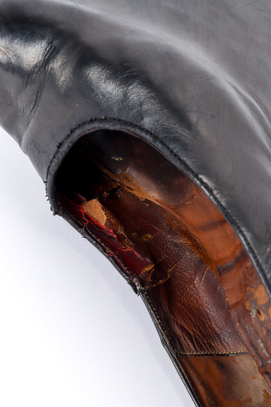 Vintage Vivienne Westwood 1993 F/W Super Elevated Leather Court Shoe cracked inner sole @recessla