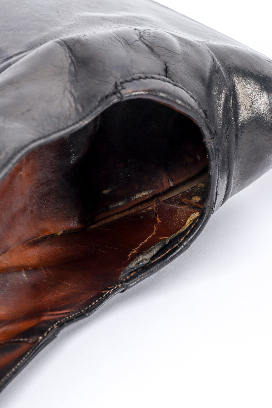 Vintage Vivienne Westwood 1993 F/W Super Elevated Leather Court Shoe cracked inner sole @recessla