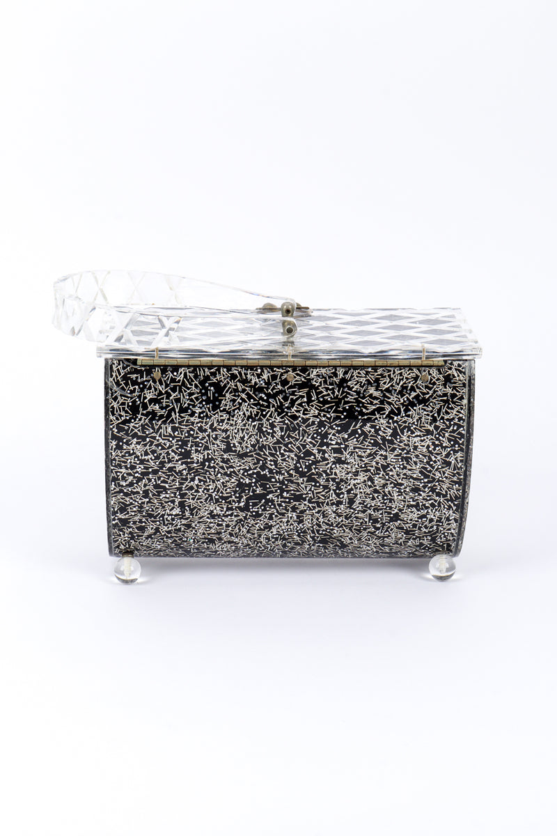 Confetti Glitter Lucite Box Bag back @recessla