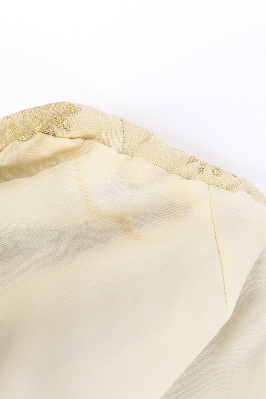 Vintage Bob Mackie Sunburst Strapless Gown stained bust @recessla