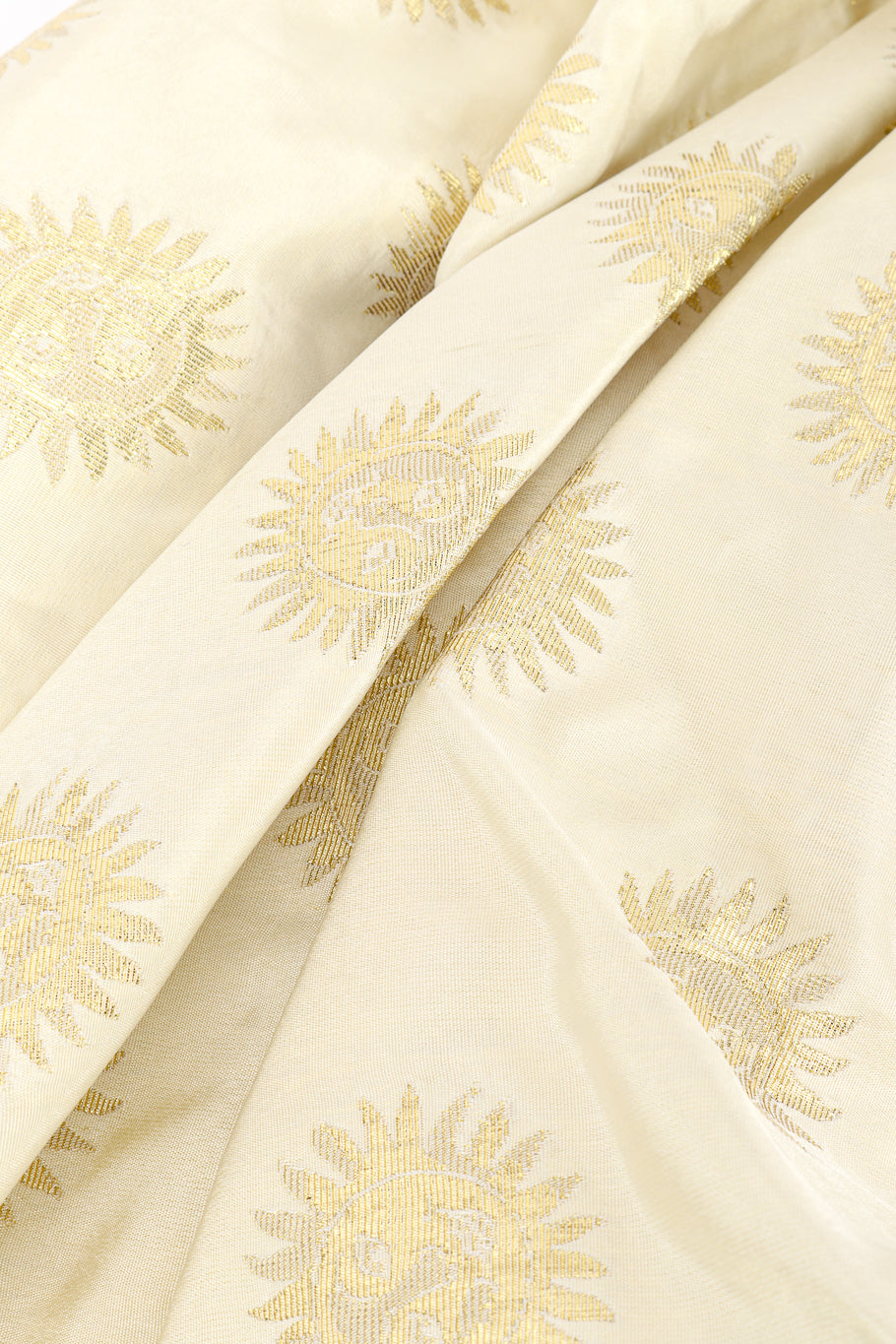 Vintage Bob Mackie Sunburst Strapless Gown fabric closeup @recessla