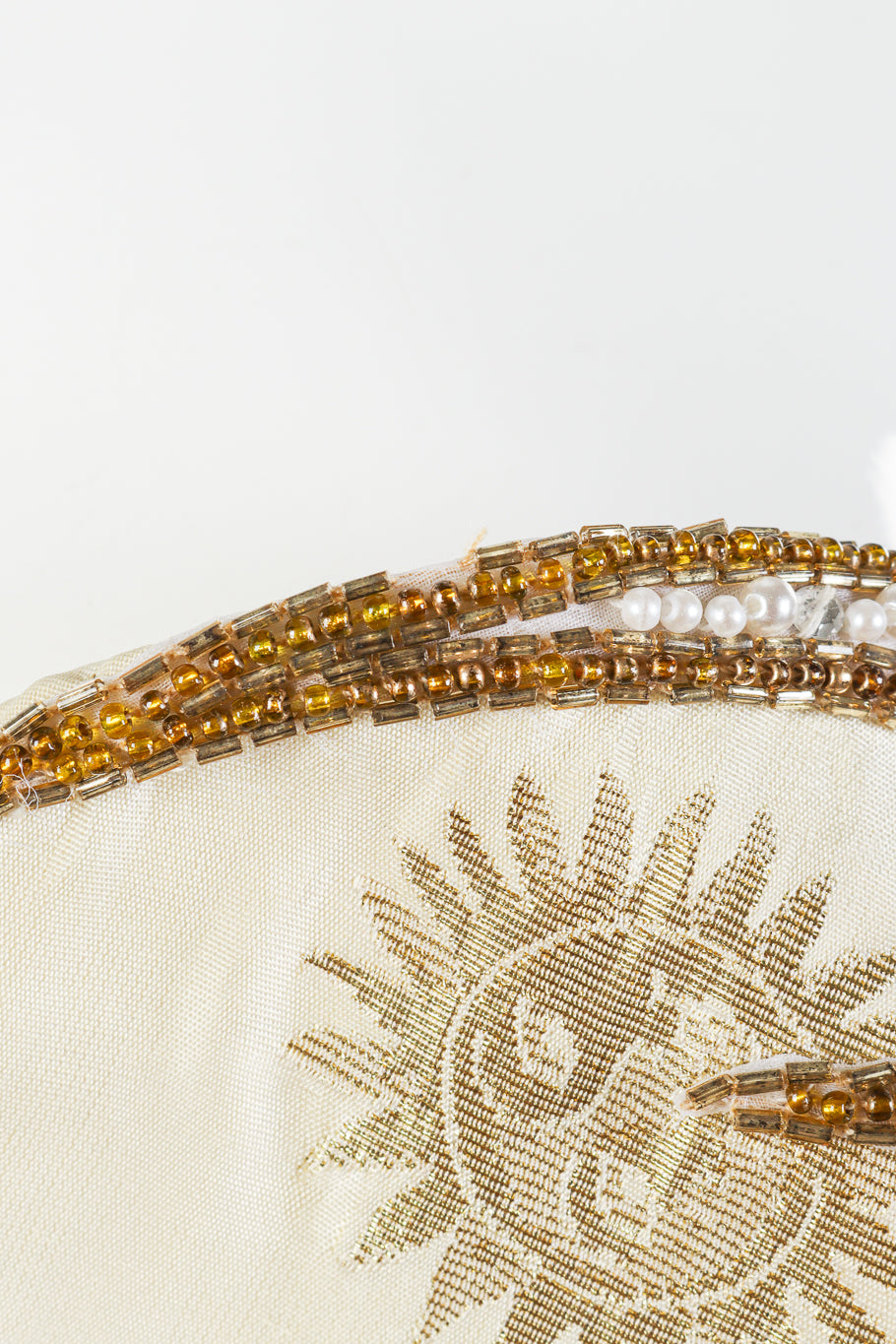 Vintage Bob Mackie Sunburst Strapless Gown missing beads @recessla