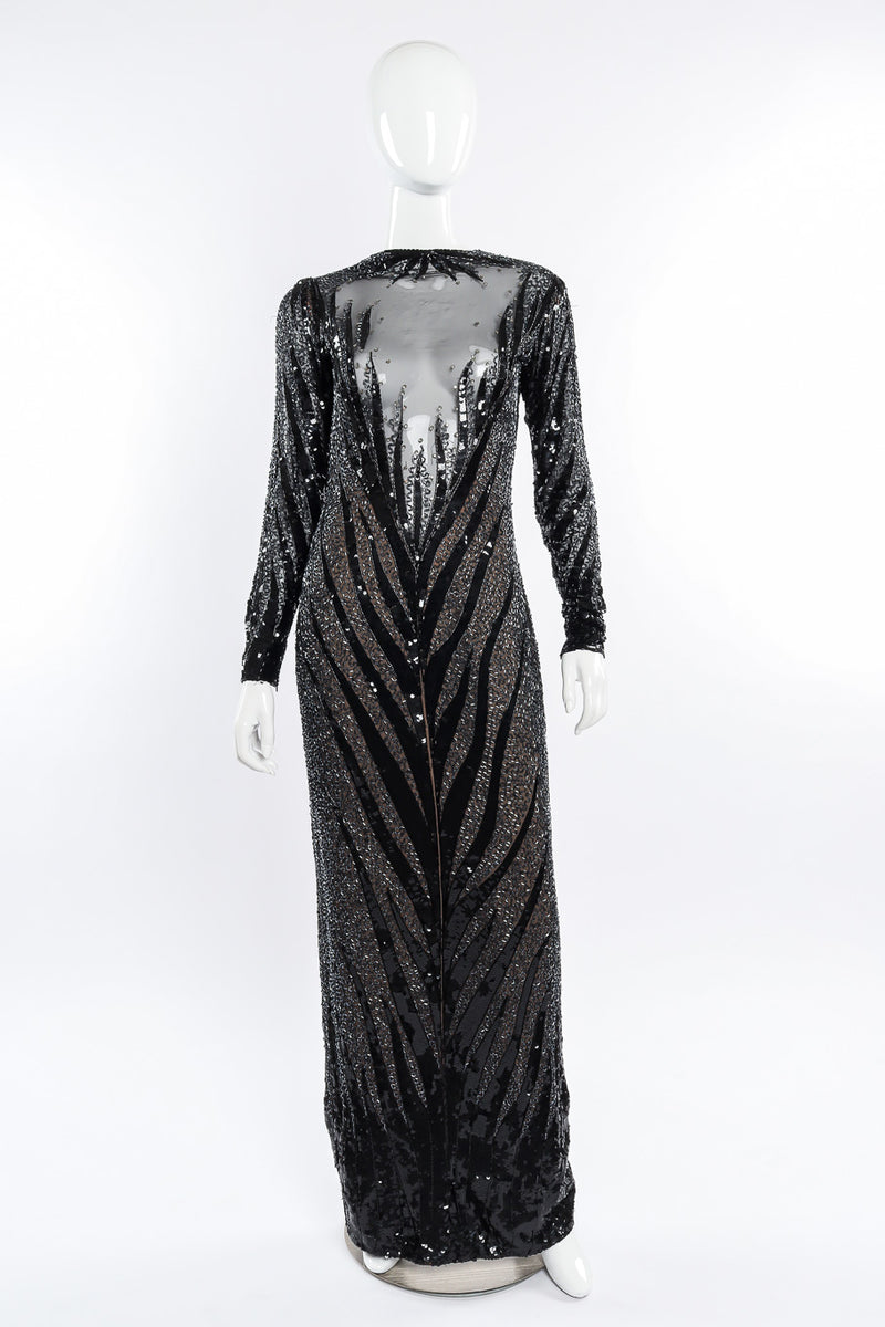 Vintage Bob Mackie Zebra Sequin Gown Recess Vintage Bob Mackie Zebra Sequin Gown Recess