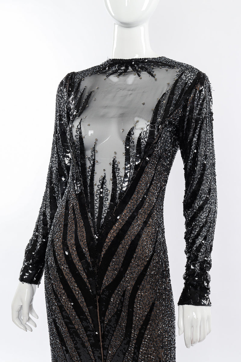 Vintage Bob Mackie Zebra Sequin Gown Recess Vintage Bob Mackie Zebra Sequin Gown Recess