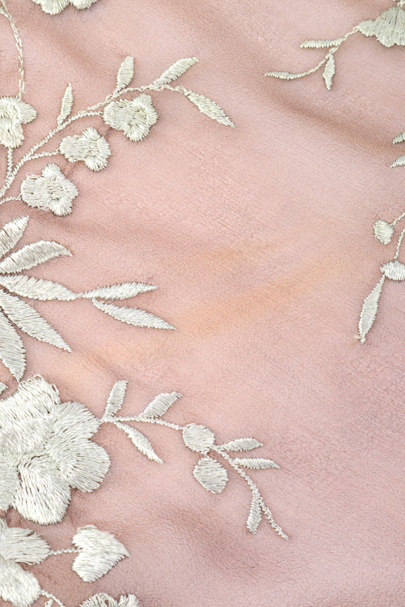 Vintage chiffon embroidered skirt discoloration @recessla