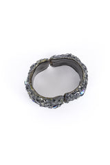 Vintage Graphite Cuff Bracelet top view @recess la