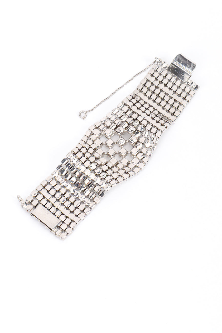 Vintage Checkered Rhinestone Bracelet back @recess la
