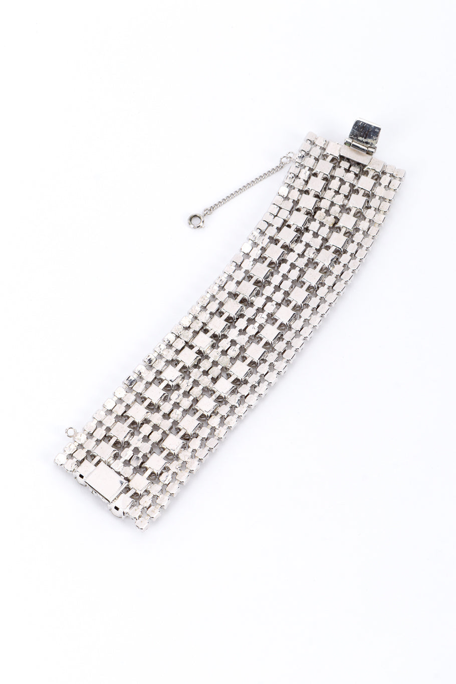Vintage Wide Crystal Bracelet back @recessla