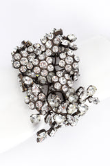 Vintage Rhinestone Floral Cuff Bracelet @RECESS LA