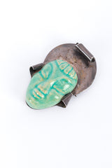 Sterling Chinoiserie Face Brooch @RECESS LA