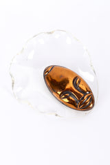 Vintage Elzac Lucite "Bonnet Head" Brooch front @recessla